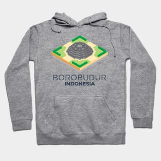 Borobudur Mahayana Buddhist Temple Java Indonesia Landmark Hoodie